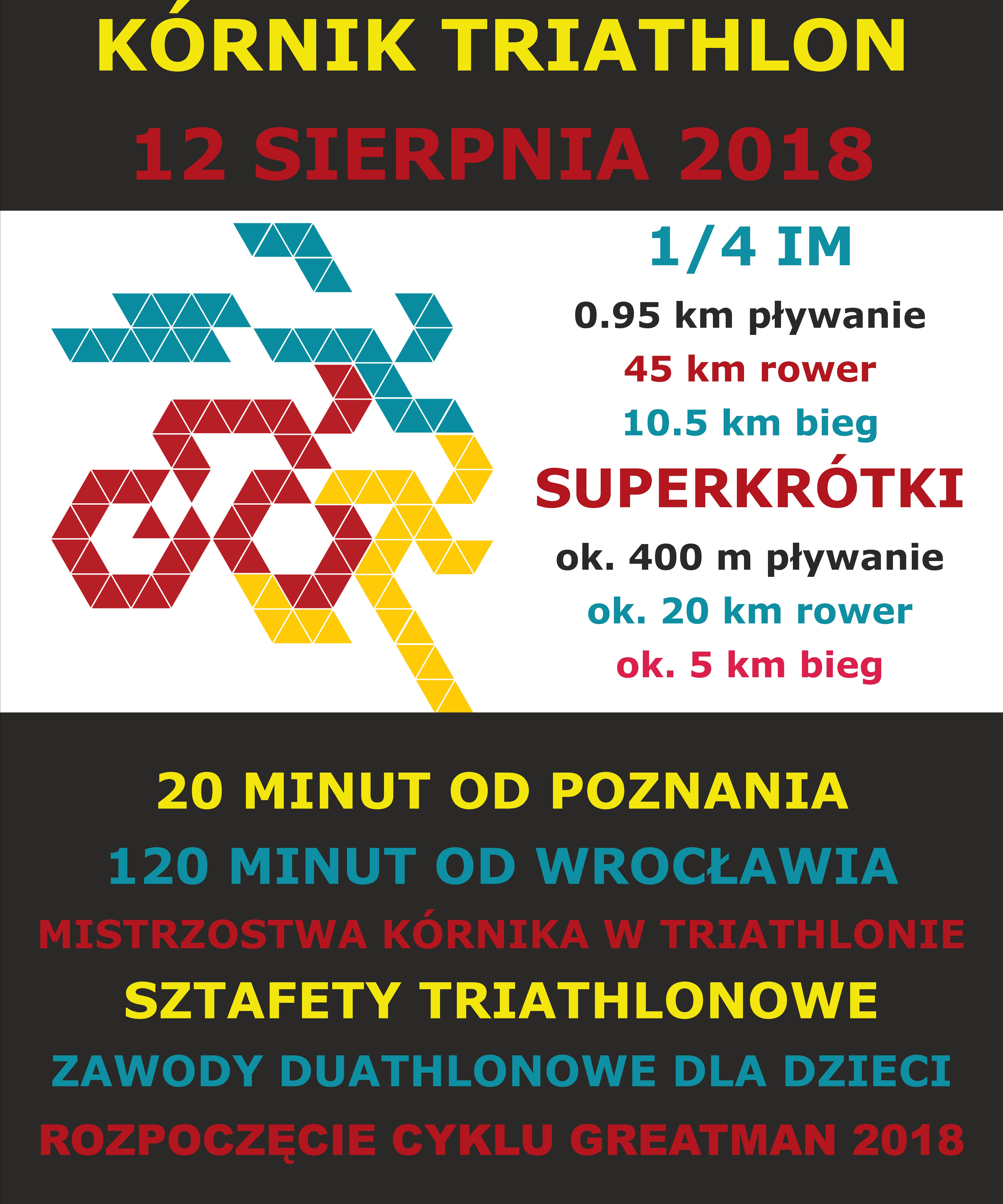 Kórnik Triathlon 2018 plakat